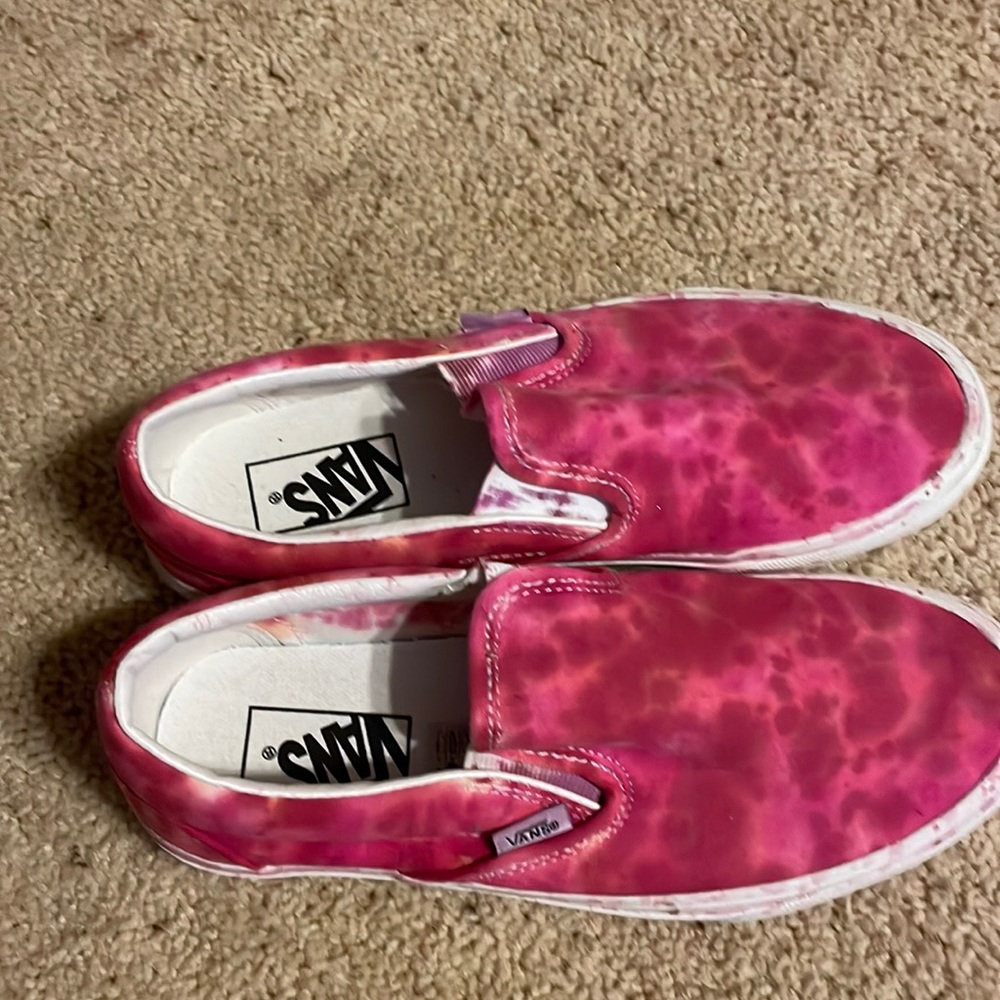 Pink Tye Dye Vans! 8.0 womens 6.5 mens